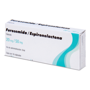 SPIRONOLACTONE / FUROSEMIDE 50/20 MG 16 CAPSULES