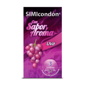 SIMICONDON GRAPE FLAVOR AND SCENT CONDOM 3 PIECES