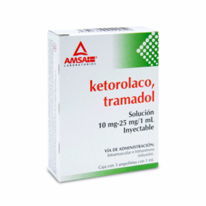 Ketorolac / Tramadol 10/25mg/1ml Injectable Solution 3 Ampoules