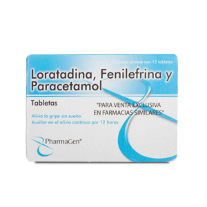 LORATADINE 2.5 MG / PHENYLEPHHRINE 5 MG / PARACETAMOL 500 MG 12 TABLETS