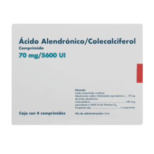 ALENDRONATE/CHOLECALCIFEROL VITAMIN D3 70MG/5 600UI 4 TABLETS
