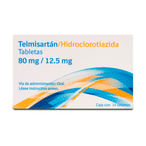 TELMISARTAN / HYDROCHLOROTHIAZIDE 80/12.5 MG 14 TABLETS