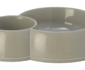 Plate Double Value Dog Moderna Gray 170/450ml Gray