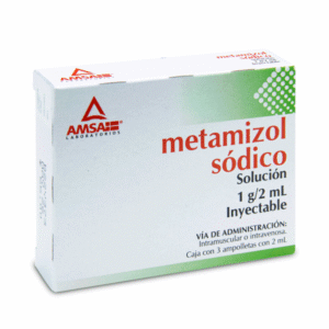 METAMIZOL 1 GR INJECTABLE SOLUTION 3 AMPOULES