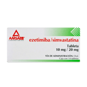 EZETIMIBA / SIMVASTATINA 10/20MG 14 TABLETS