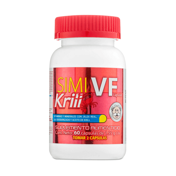 SIMI VF KRILL MULTIVITAMIN / KRILL OIL / ROYAL JELLY 60 CAPSULES | CMC Pharmacy Cabo Delivery in Cabo SIMI VF KRILL MULTIVITAMIN / KRILL OIL / ROYAL JELLY 60 CAPSULES