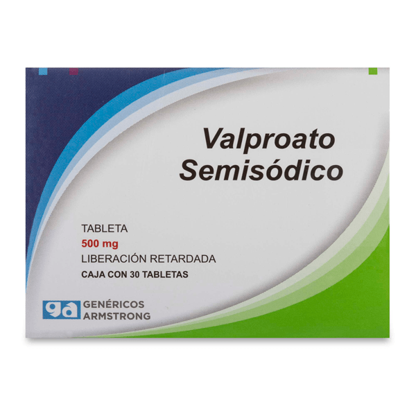VALPROATE SEMISODIUM (EQUIVALENT TO 500MG OF VALPROIC ACID) 30 DELAYED-RELEASE TABLETS | CMC Pharmacy Cabo Delivery in Cabo VALPROATE SEMISODIUM (EQUIVALENT TO 500MG OF VALPROIC ACID) 30 DELAYED-RELEASE TABLETS