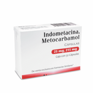 Methocarbamol / Indomethacin 215mg/25mg 32 Capsules