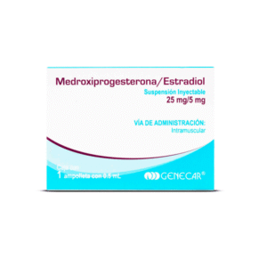 MEDROXIPROGESTERONE / ESTRADIOL INJECTABLE SOLUTION WITHOUT SYRINGE 1 AMPOULE