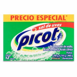 PICOT GRAPES SALT SODIUM BICARBONATE / TARTARIC ACID / CITRIC ACID EFFERVESCENT POWDER 12 ENVELOPES