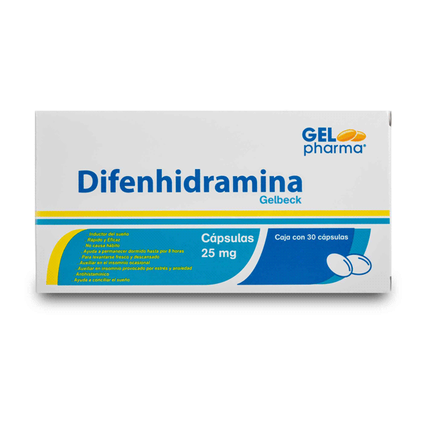 DIPHENHYDRAMINE 25 MG 30 CAPSULES | CMC Pharmacy Cabo Delivery in Cabo DIPHENHYDRAMINE 25 MG 30 CAPSULES