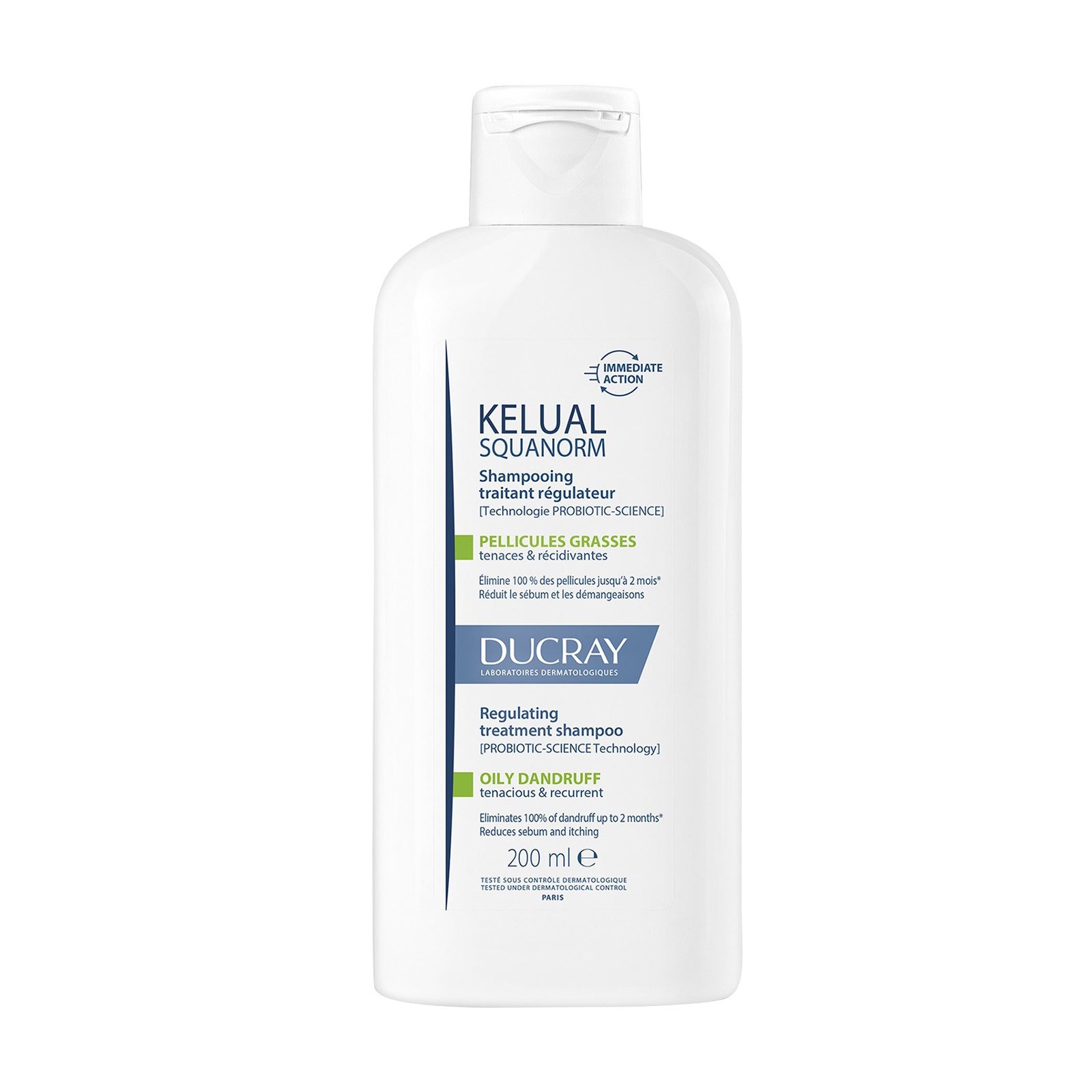 Ducray Kelual Squanorm Shampoo Caspa Grasa 200 ml | CMC Pharmacy Cabo Delivery in Cabo Ducray Kelual Squanorm Shampoo Caspa Grasa 200 ml