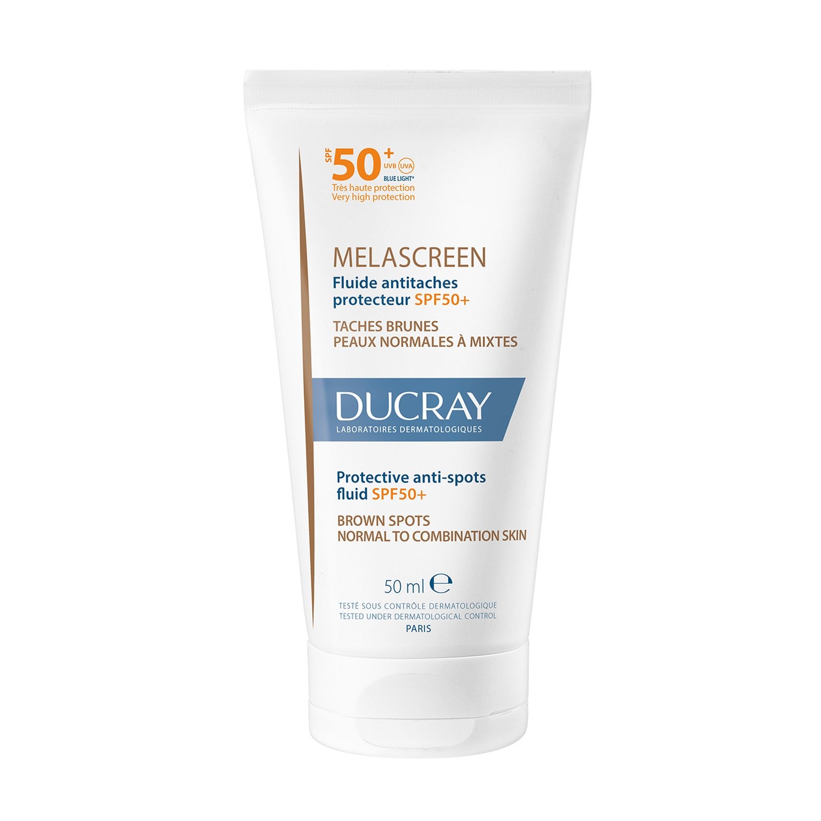 Ducray Melascreen Fluido FPS50+ 50 ml | CMC Pharmacy Cabo Delivery in Cabo Ducray Melascreen Fluido FPS50+ 50 ml