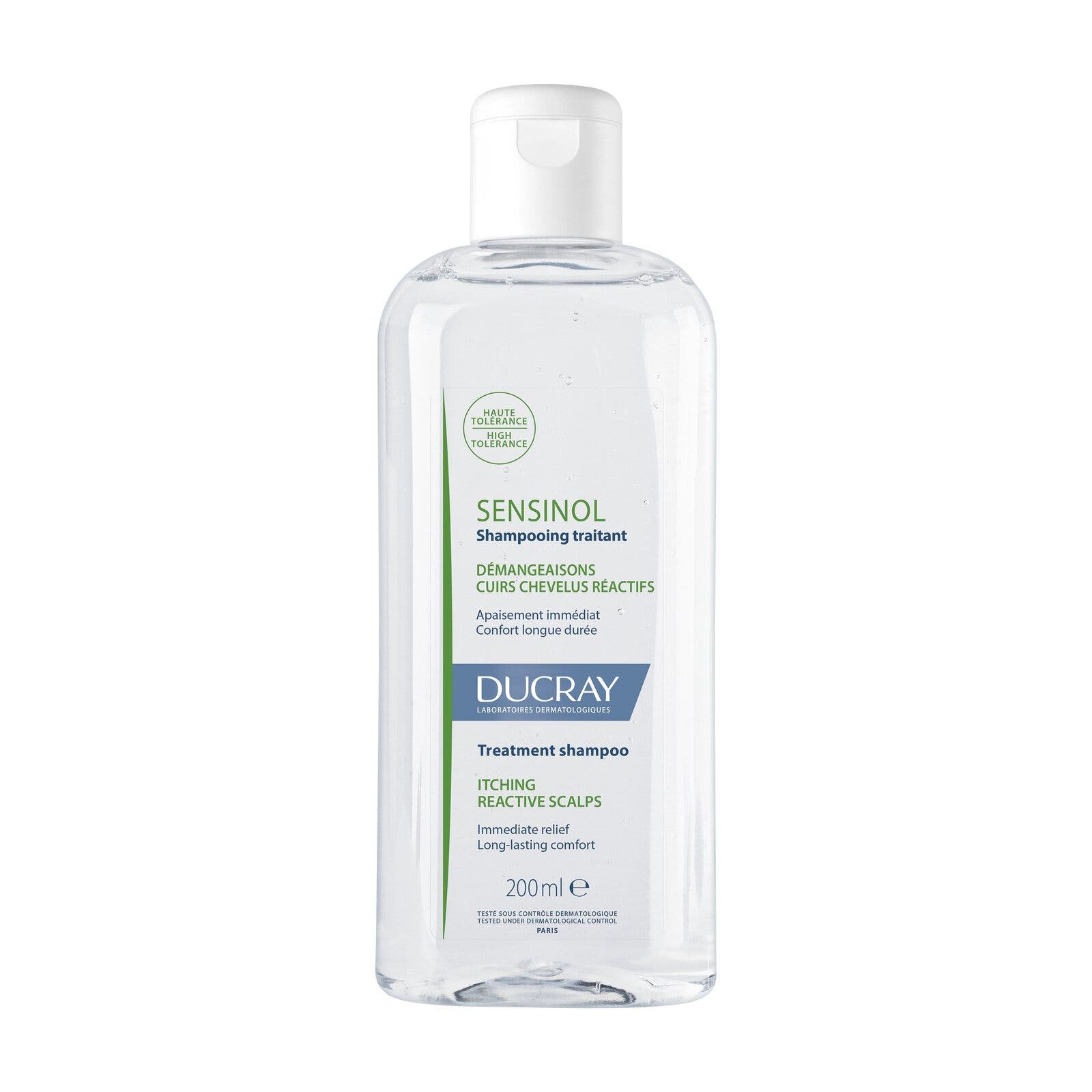 Ducray Sensinol Shampoo Hair Sensible with Comezón 200ML | CMC Pharmacy Cabo Delivery in Cabo Ducray Sensinol Shampoo Hair Sensible with Comezón 200ML