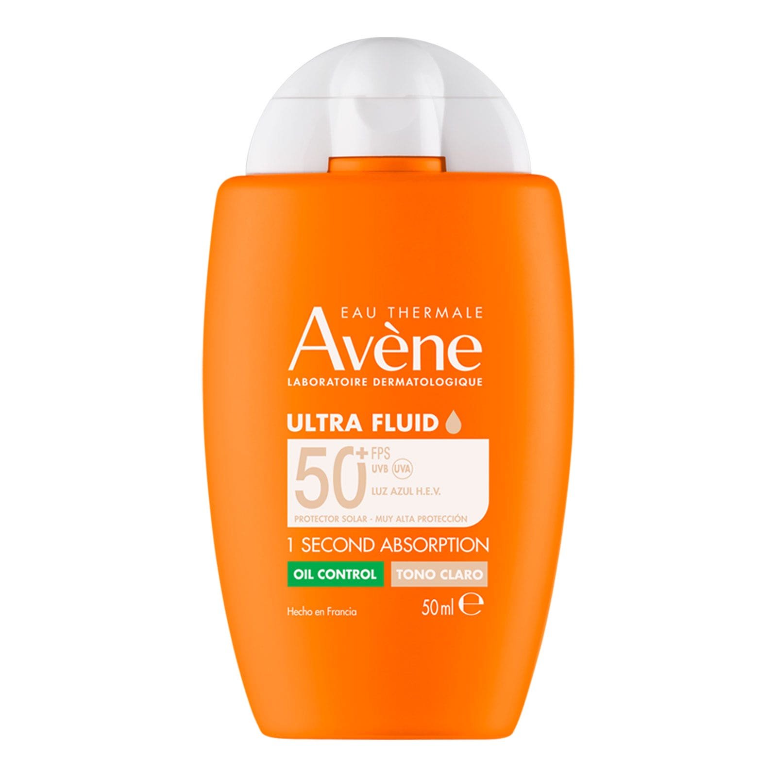 Avene Ultra Fluid Oil Control Shade Light Sunscreen Facial SPF 50+ 50ml | CMC Pharmacy Cabo Delivery in Cabo Avene Ultra Fluid Oil Control Shade Light Sunscreen Facial SPF 50+ 50ml