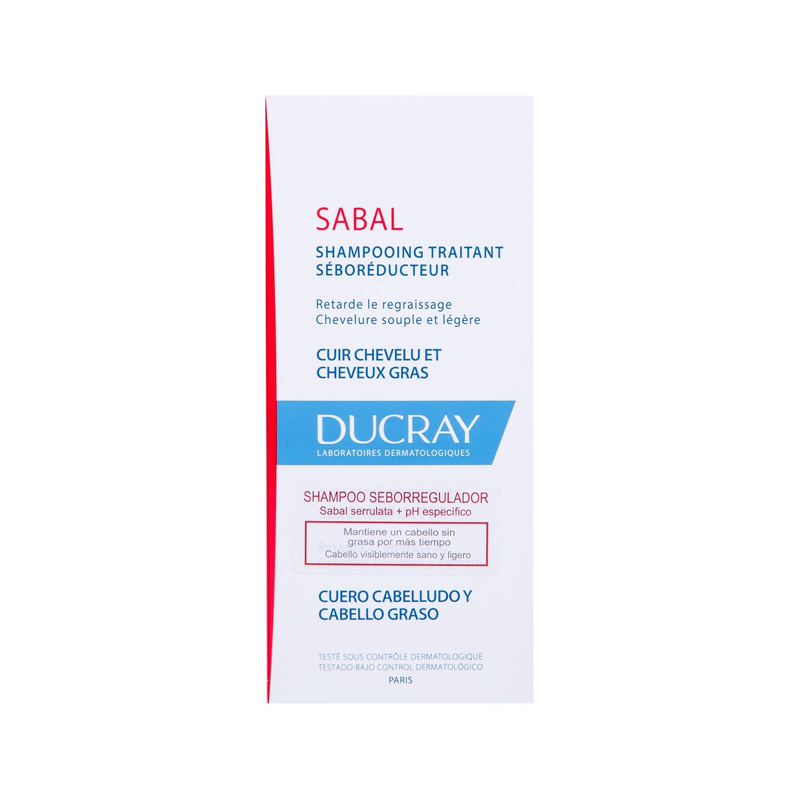 Ducray Sabal Shampoo Seborregulador for Hair Graso 200 ml | CMC Pharmacy Cabo Delivery in Cabo Ducray Sabal Shampoo Seborregulador for Hair Graso 200 ml