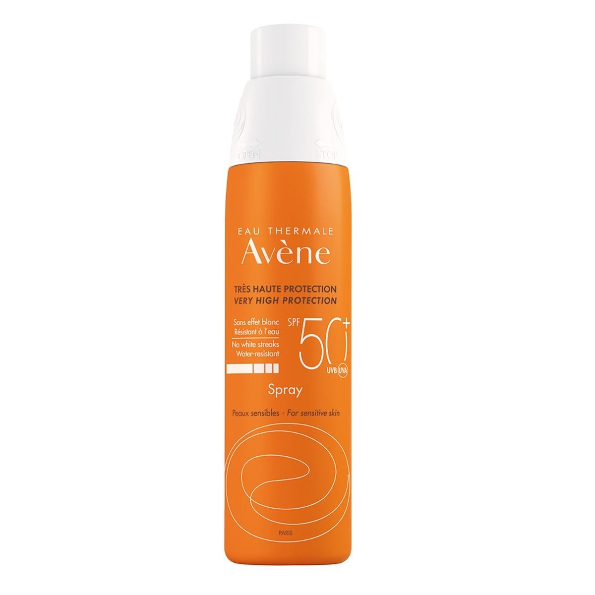 Avène Sunscreen Spray Body SPF 50+ Sensitive Skin | CMC Pharmacy Cabo Delivery in Cabo Avène Sunscreen Spray Body SPF 50+ Sensitive Skin
