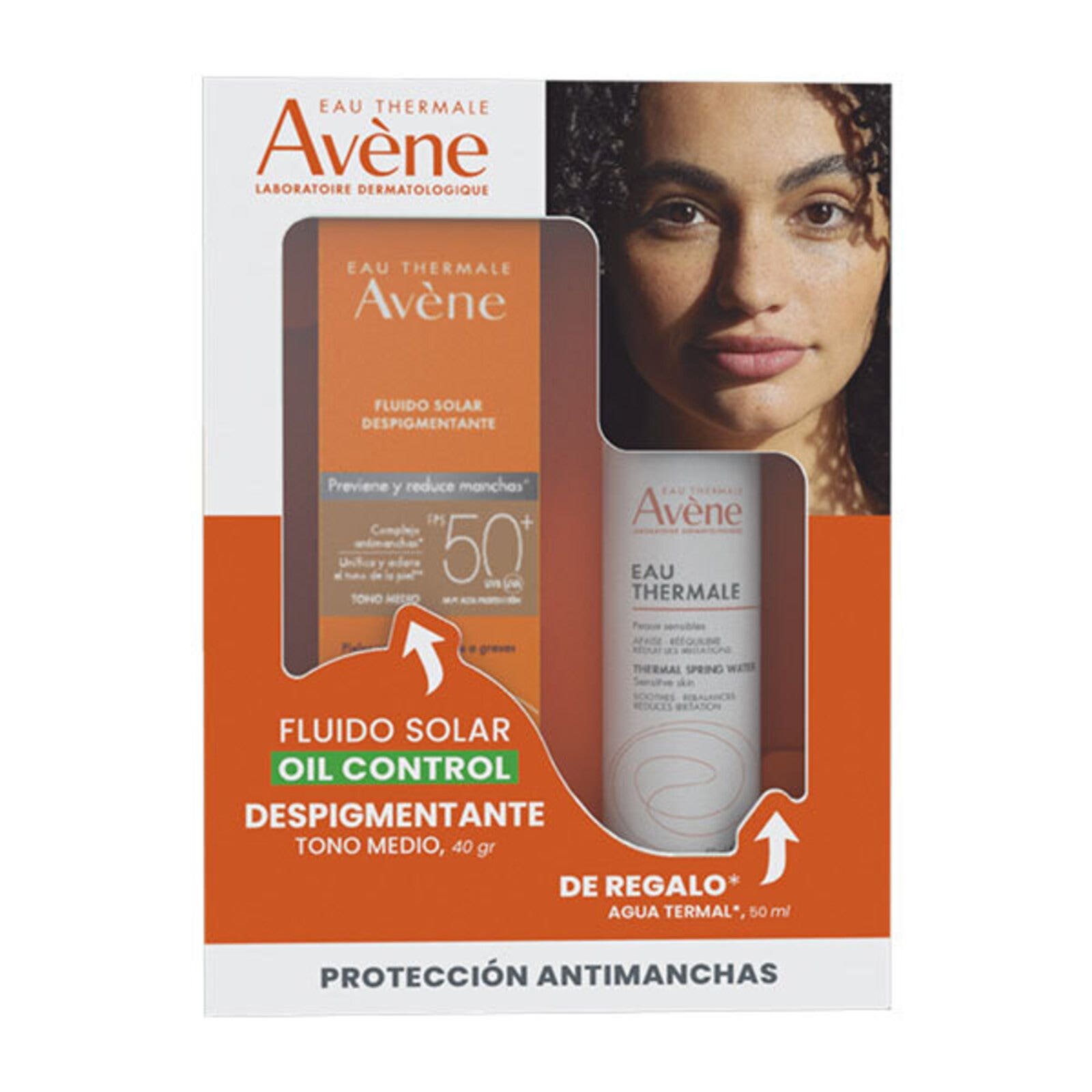Avene Kit Fluido Sun Despigmentante Shade Medium 40gr + Water Termal 50ml | CMC Pharmacy Cabo Delivery in Cabo Avene Kit Fluido Sun Despigmentante Shade Medium 40gr + Water Termal 50ml
