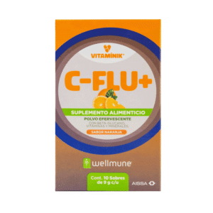 ASCORBIC ACID / WELLMUNE 300/200MG EFFERVESCENT POWDER ORANGE FLAVOR 10 SACHETS