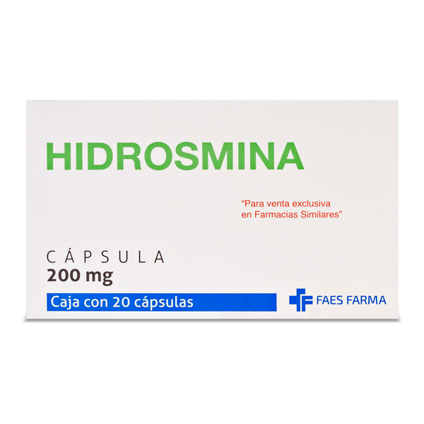 Hydrosmin 200 mg 20 Capsules | CMC Pharmacy Cabo Delivery in Cabo Hydrosmin 200 mg 20 Capsules