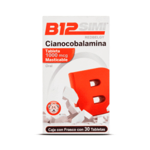 SIMI B12 CYANOCOBALAMIN (VITAMIN B12) 30 CHEWABLE TABLETS