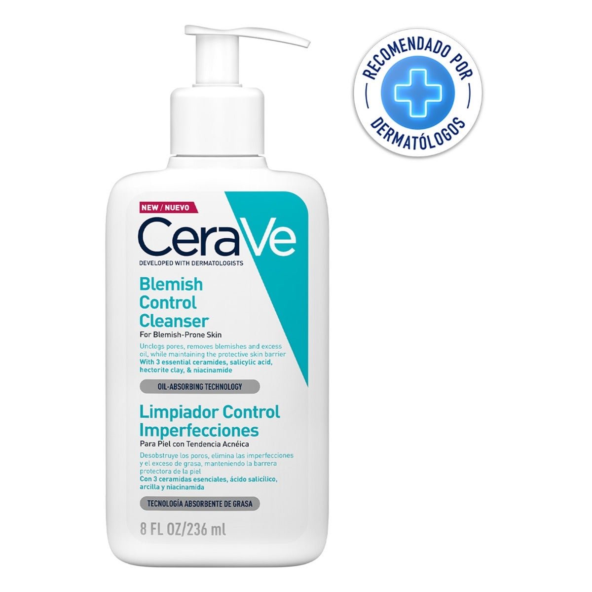 CeraVe Cleanser Control Blemishes 8 oz | CMC Pharmacy Cabo Delivery in Cabo CeraVe Cleanser Control Blemishes 8 oz