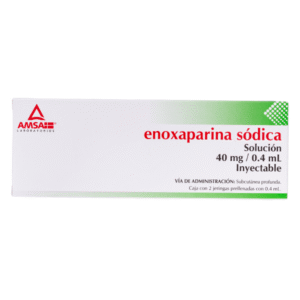 ENOXAPARIN SODIUM 40MG/0.4ML PREFILLED SYRINGE INJECTABLE SOLUTION 2 PIECES