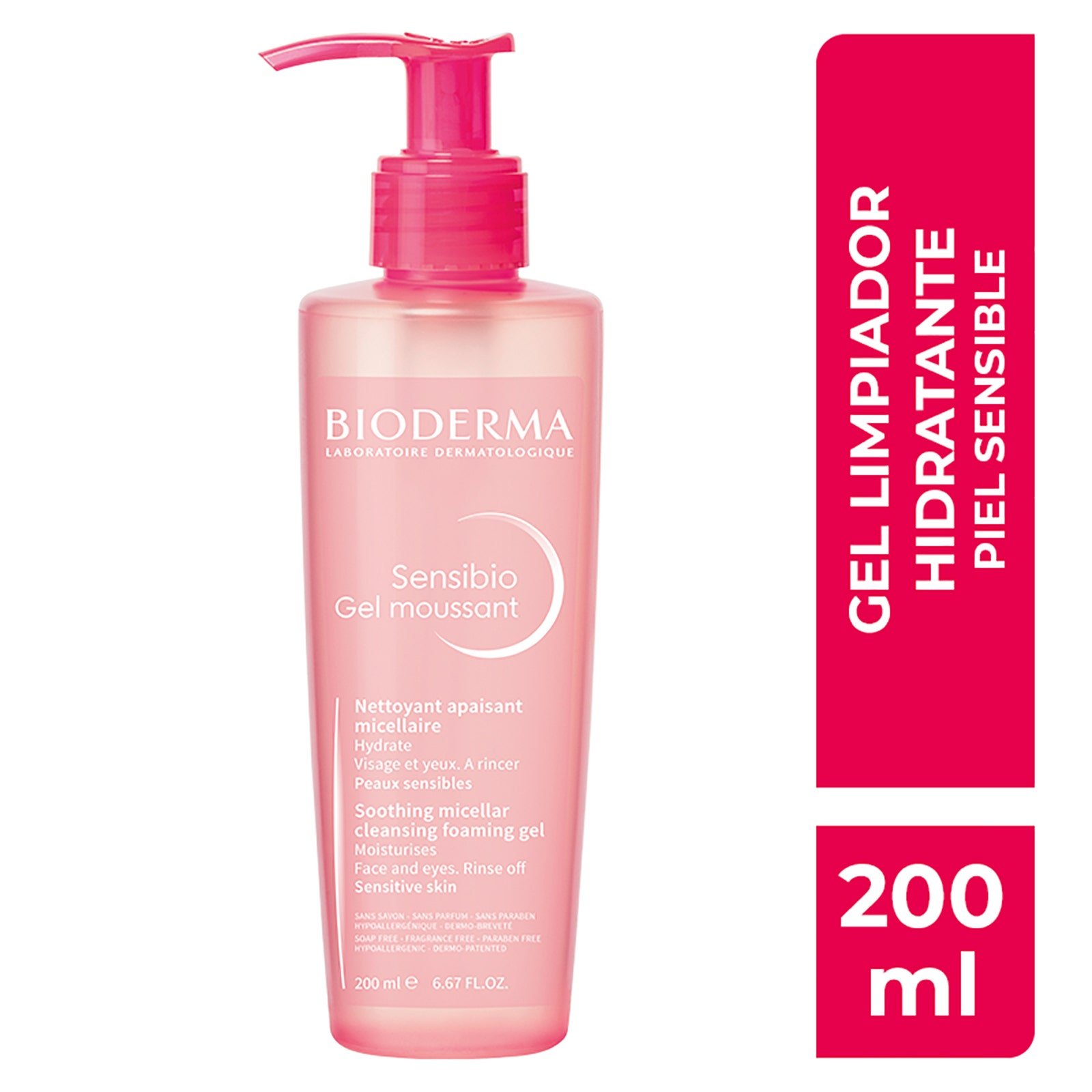 Bioderma Sensibio Gel Moussant 200 ml | CMC Pharmacy Cabo Delivery in Cabo Bioderma Sensibio Gel Moussant 200 ml