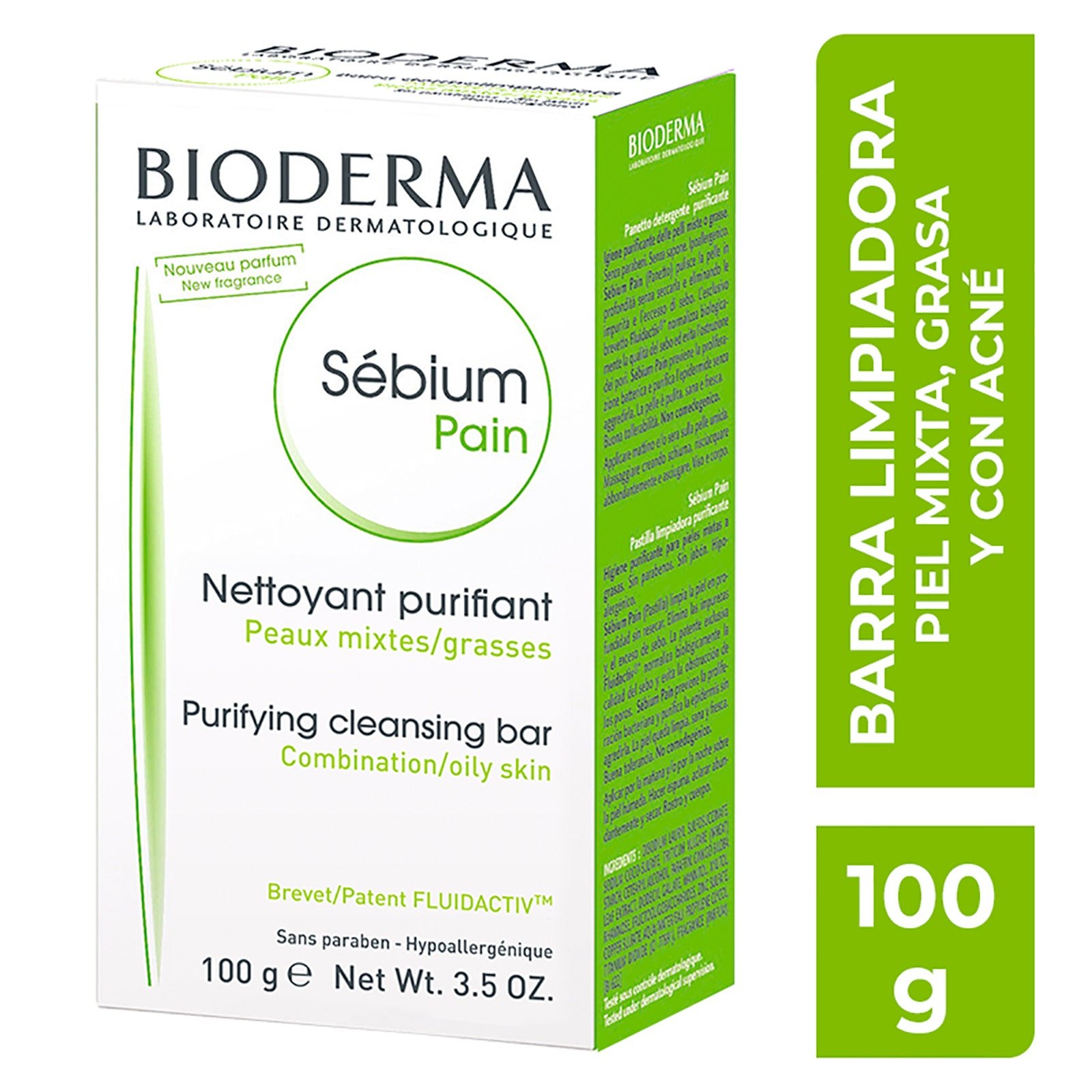 Bioderma Sébium Pain 100 g | CMC Pharmacy Cabo Delivery in Cabo Bioderma Sébium Pain 100 g