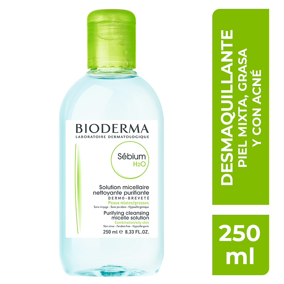Bioderma Sébium H2O 250 ml | CMC Pharmacy Cabo Delivery in Cabo Bioderma Sébium H2O 250 ml