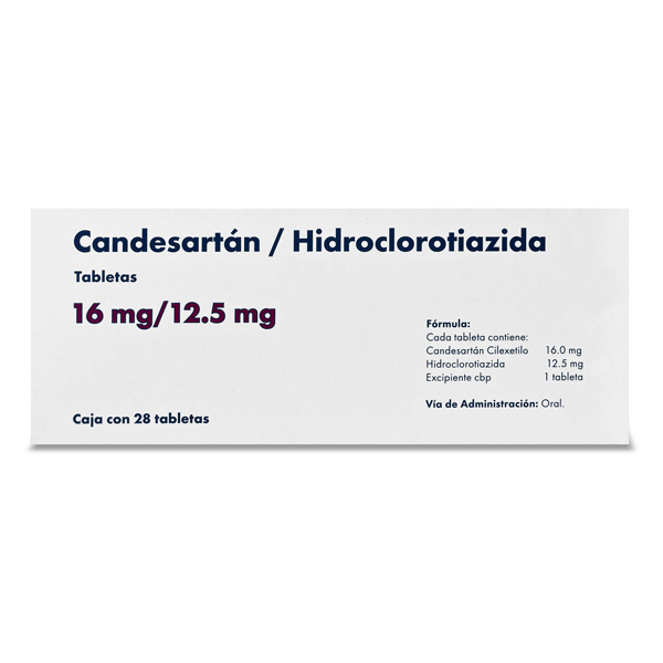 CANDESARTAN / HYDROCHLOROTHIAZIDE 16/12.5MG 28 TABLETS | CMC Pharmacy Cabo Delivery in Cabo CANDESARTAN / HYDROCHLOROTHIAZIDE 16/12.5MG 28 TABLETS