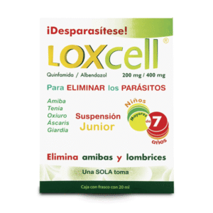LOXCELL QUINFAMIDE / ALBENDAZOLE 200/400MG JUNIOR SUSPENSION 1 PIECE