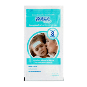 Hydrogel patch for temperature reduction, 2 pieces
