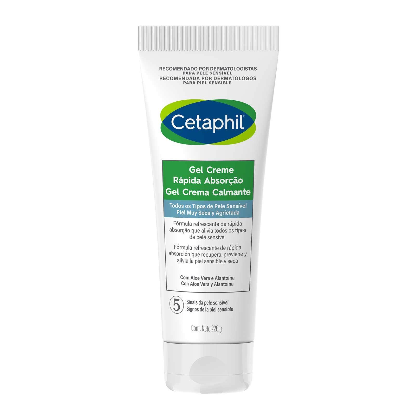 Cetaphil Gel Cream Soothing with Aloe Vera in & Alantoína in Tube 226 g | CMC Pharmacy Cabo Delivery in Cabo Cetaphil Gel Cream Soothing with Aloe Vera in & Alantoína in Tube 226 g