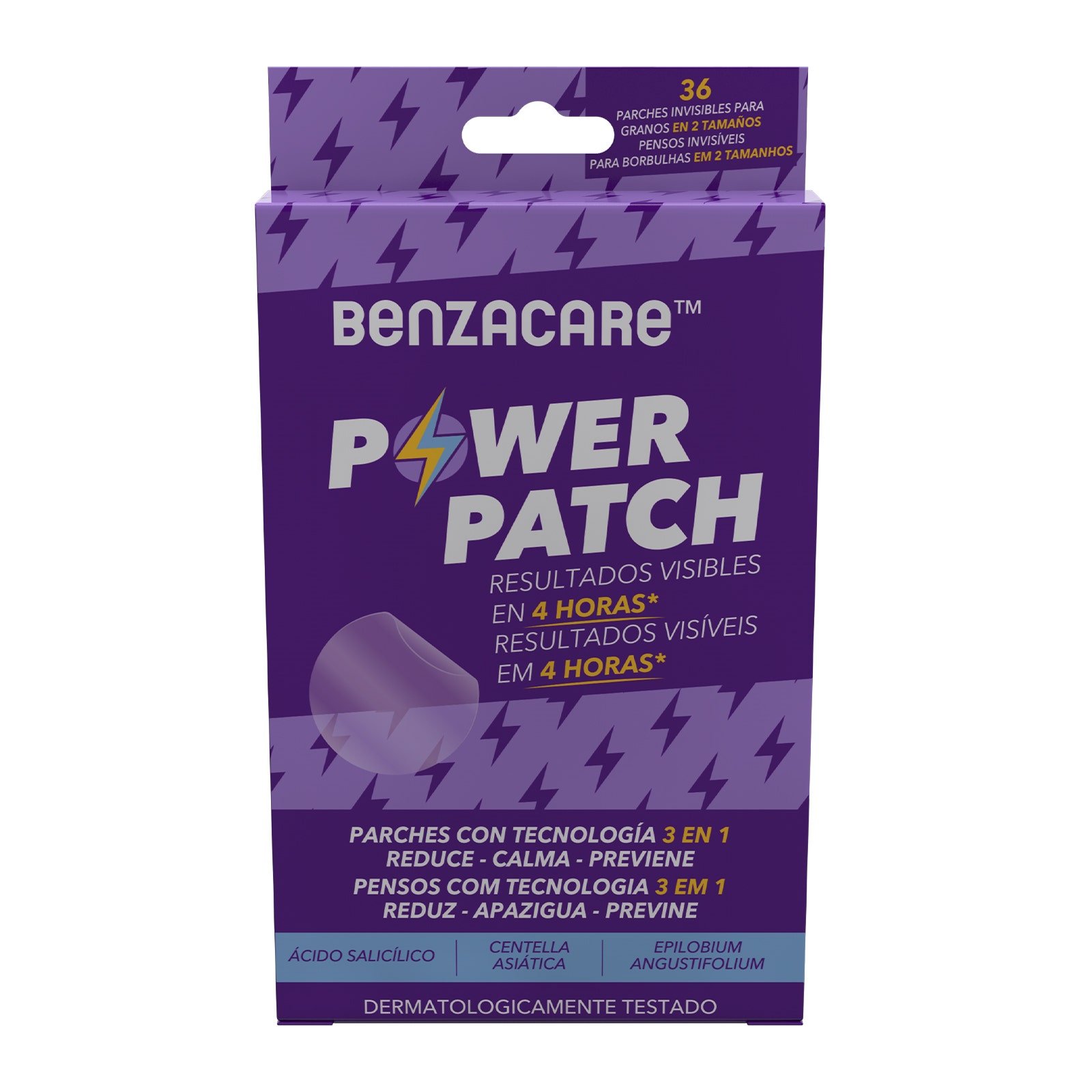 Benzacare Power Patch Anti Acne Minimizador Blemishes 36 Patches | CMC Pharmacy Cabo Delivery in Cabo Benzacare Power Patch Anti Acne Minimizador Blemishes 36 Patches