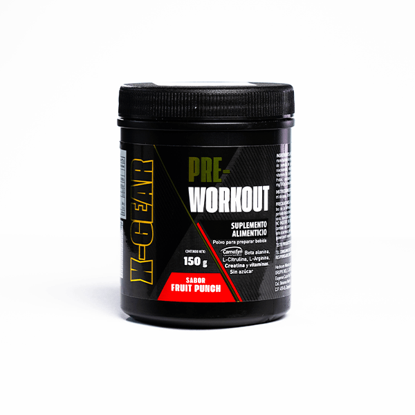 PRE-WORKOUT FRUIT PUNCH XGEAR POWDER 150 GR 1 PIECE | CMC Pharmacy Cabo Delivery in Cabo PRE-WORKOUT FRUIT PUNCH XGEAR POWDER 150 GR 1 PIECE