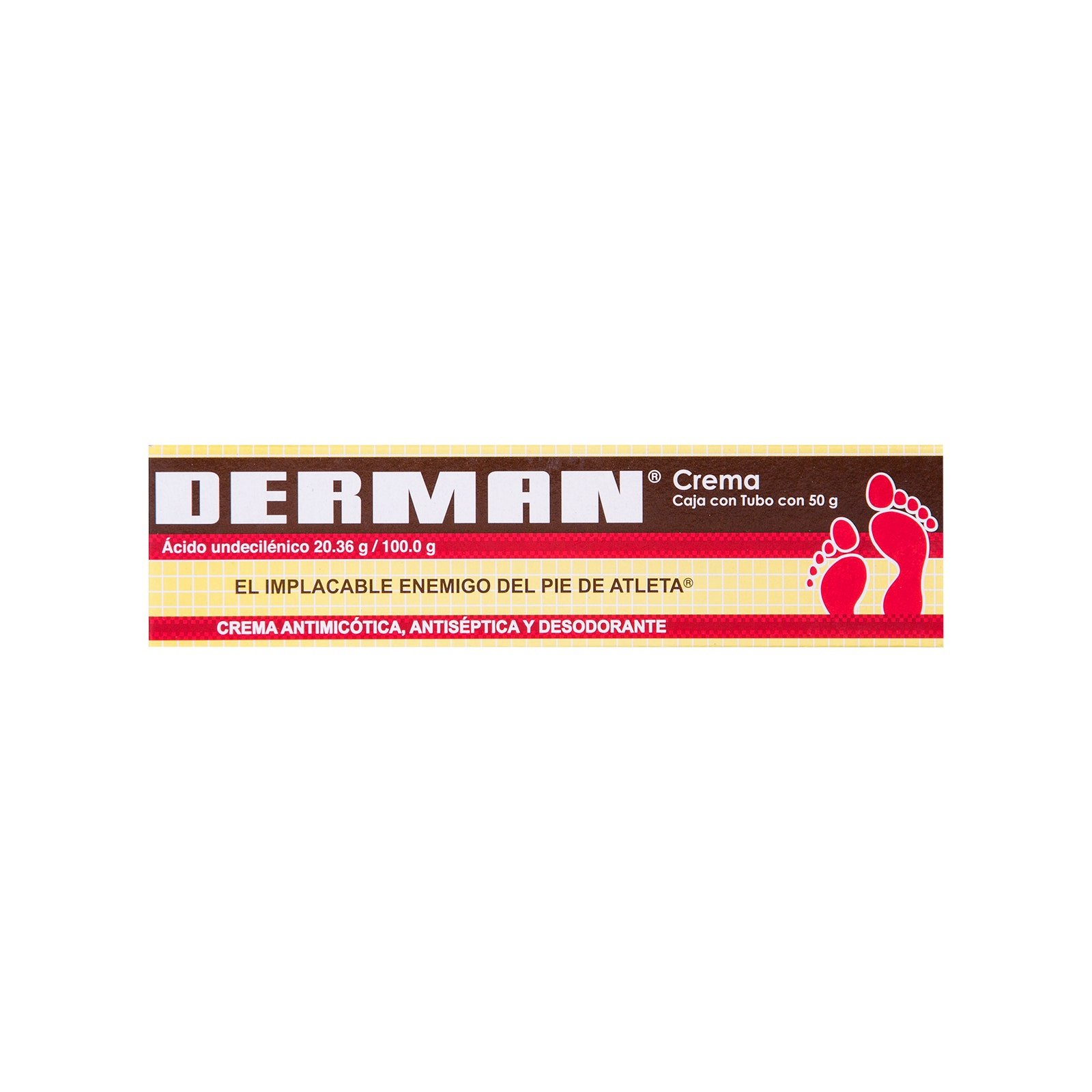 Derman Cream Antimicótica, Antiséptica & Deodorant 50 g | CMC Pharmacy Cabo Delivery in Cabo Derman Cream Antimicótica, Antiséptica & Deodorant 50 g