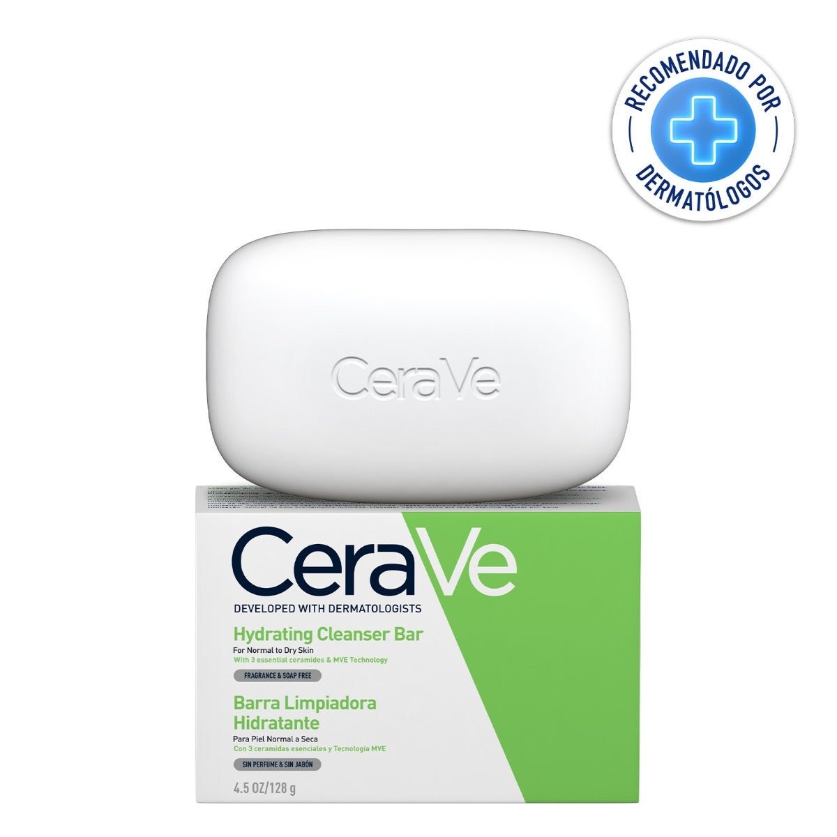 Cerave Barra Cleansing Moisturizing for Face & Body No Irritante 128 g | CMC Pharmacy Cabo Delivery in Cabo Cerave Barra Cleansing Moisturizing for Face & Body No Irritante 128 g