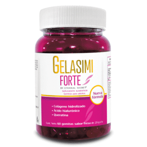 Gummies with hydrolyzed collagen and hyaluronic acid, Gelasimi Forte Eternal Secret, 60 gummies