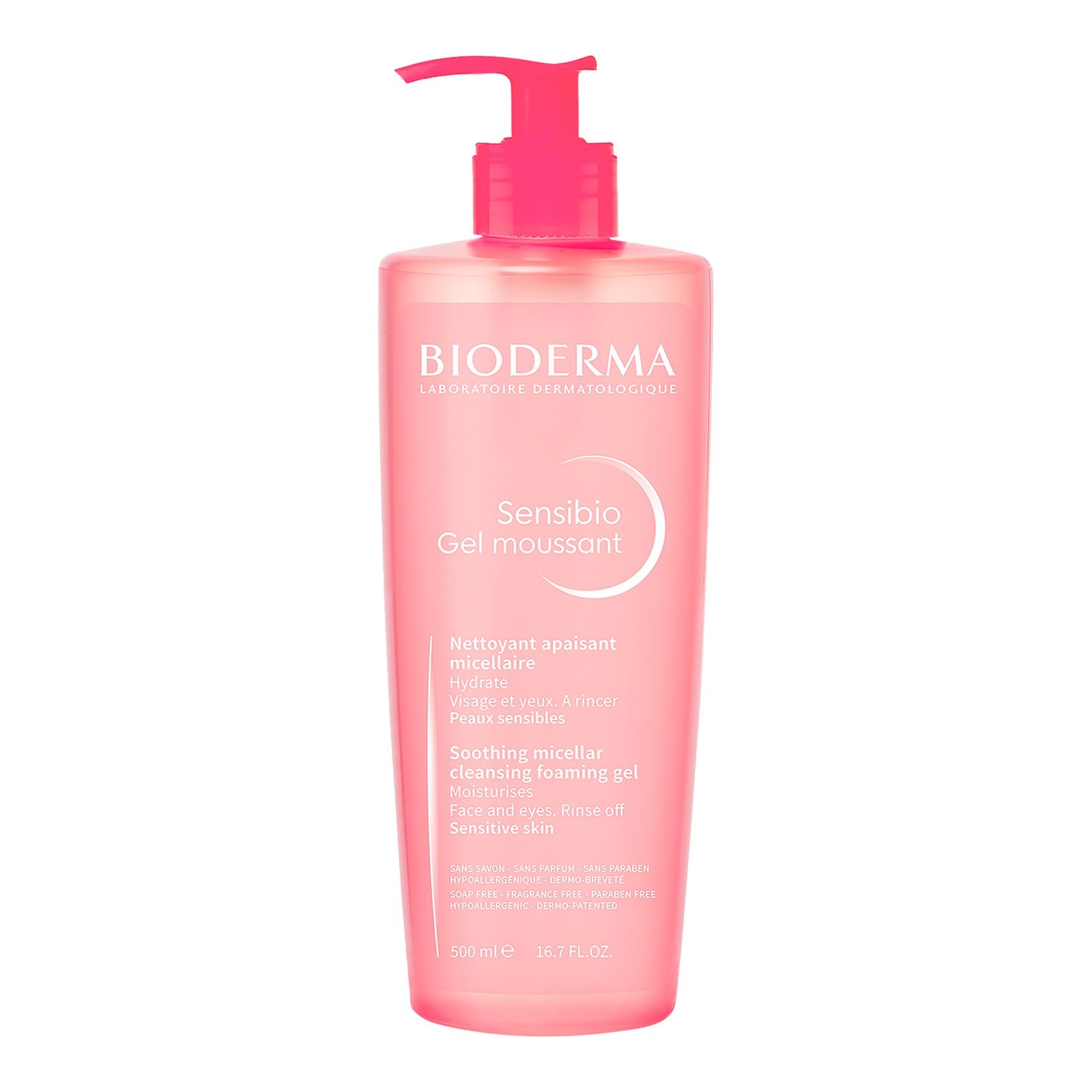 Bioderma Sensibio Gel Moussant Dermo-Cleanser for Sensitive Skin 500 ml | CMC Pharmacy Cabo Delivery in Cabo Bioderma Sensibio Gel Moussant Dermo-Cleanser for Sensitive Skin 500 ml