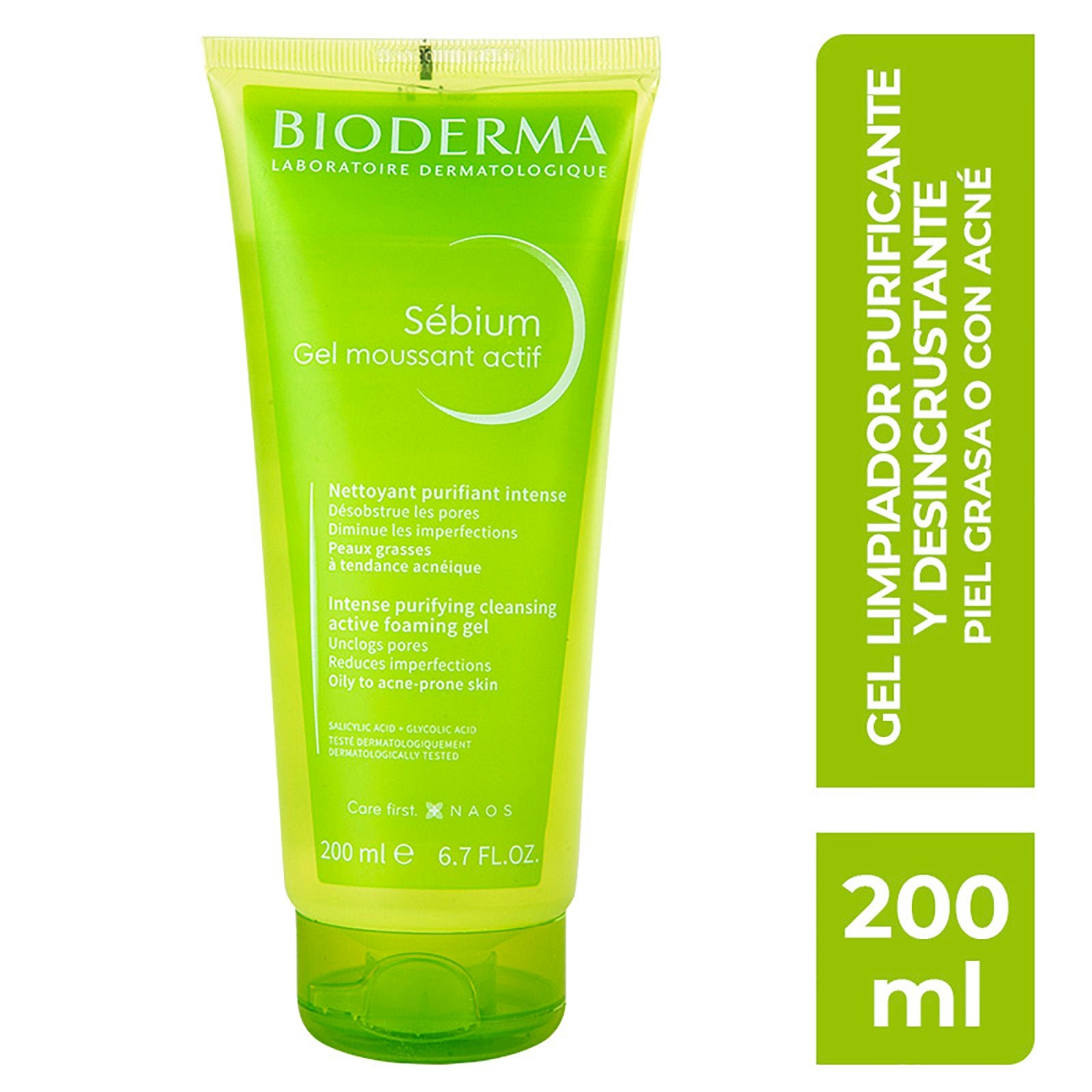 Bioderma Sébium Gel Moussant Actif 200 ml | CMC Pharmacy Cabo Delivery in Cabo Bioderma Sébium Gel Moussant Actif 200 ml