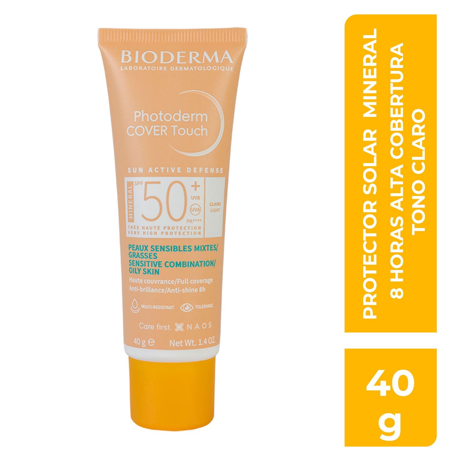 Bioderma Photoderm COVER Touch SPF 50+ Shade Light Protection Sun 40 ml | CMC Pharmacy Cabo Delivery in Cabo Bioderma Photoderm COVER Touch SPF 50+ Shade Light Protection Sun 40 ml