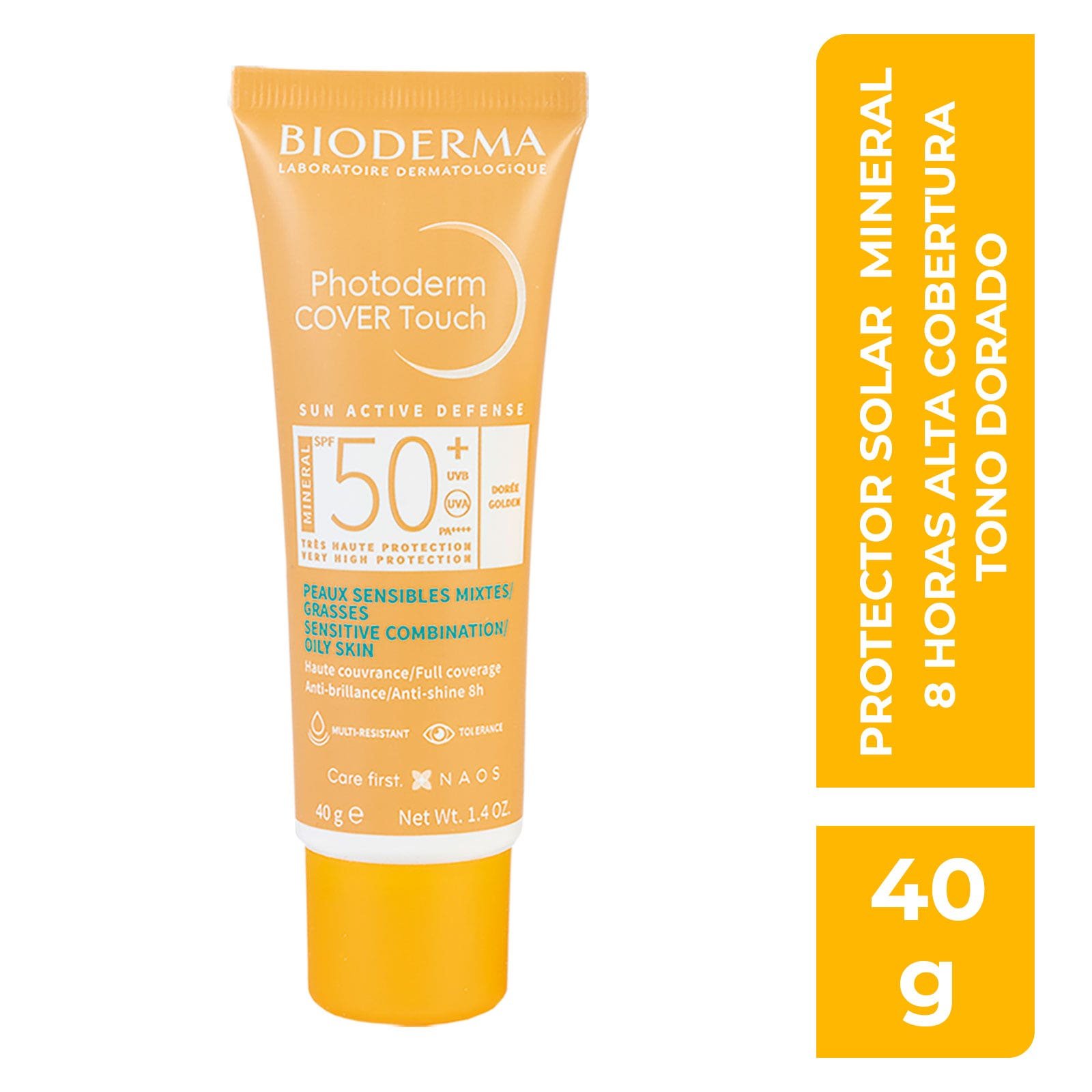 Bioderma Photoderm COVER Touch SPF 50+ Shade Gold 40 ml | CMC Pharmacy Cabo Delivery in Cabo Bioderma Photoderm COVER Touch SPF 50+ Shade Gold 40 ml