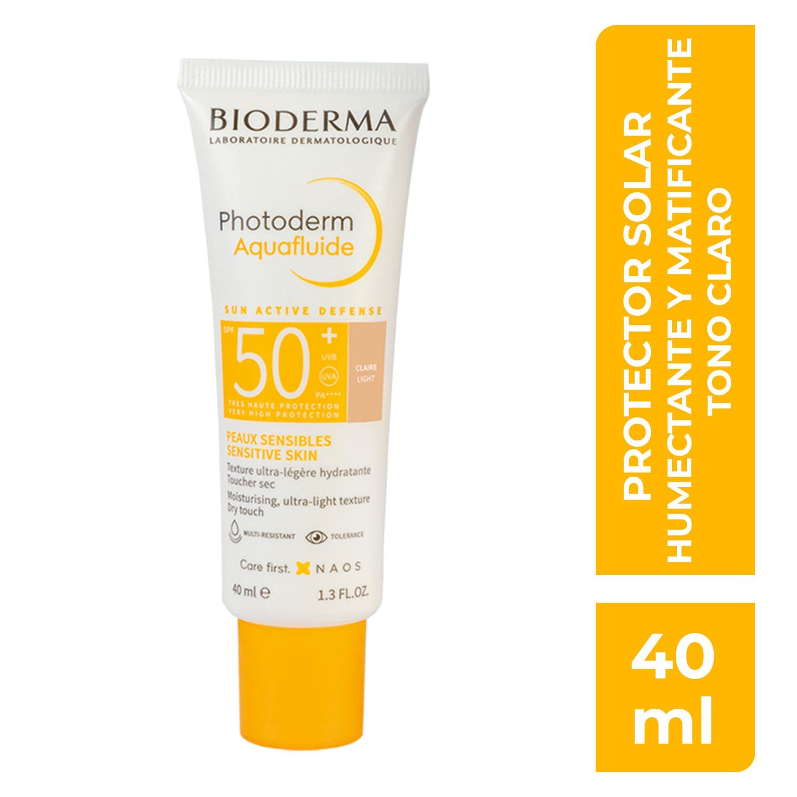 Bioderma Photoderm Aquafluido SPF 50+ Shade Light 40 ml | CMC Pharmacy Cabo Delivery in Cabo Bioderma Photoderm Aquafluido SPF 50+ Shade Light 40 ml