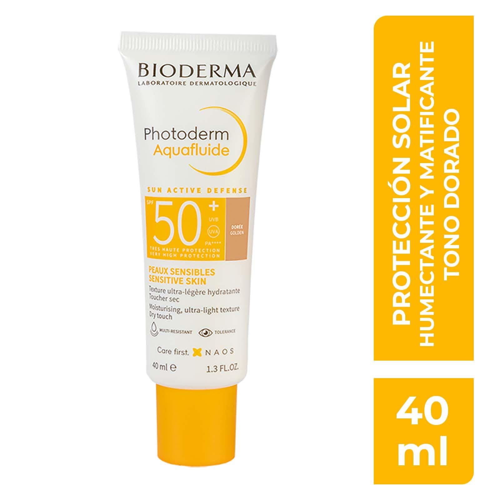 Bioderma Photoderm Aquafluido SPF 50+ Shade Gold 40 ml | CMC Pharmacy Cabo Delivery in Cabo Bioderma Photoderm Aquafluido SPF 50+ Shade Gold 40 ml