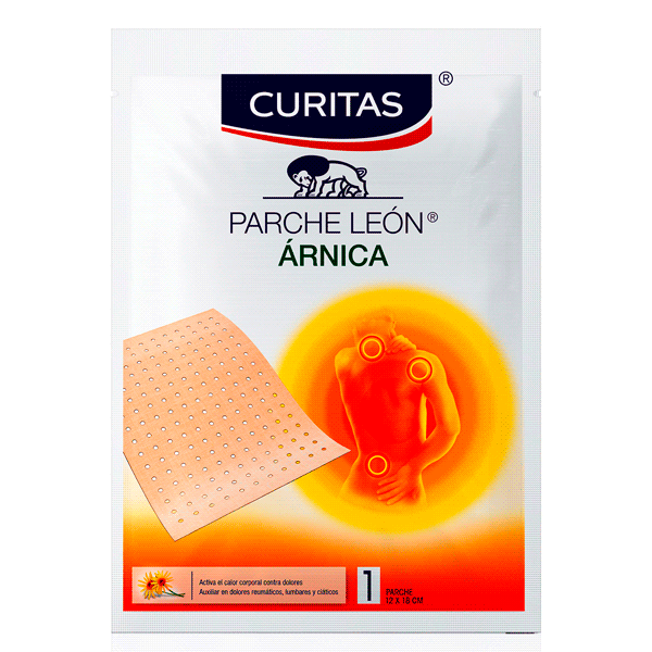 ARNICA LION PATCH 3% 12X18CM 1 PIECE | CMC Pharmacy Cabo Delivery in Cabo ARNICA LION PATCH 3% 12X18CM 1 PIECE