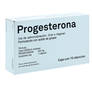 PROGESTERONE 100 MG ORAL / VAGINAL 15 CAPSULES