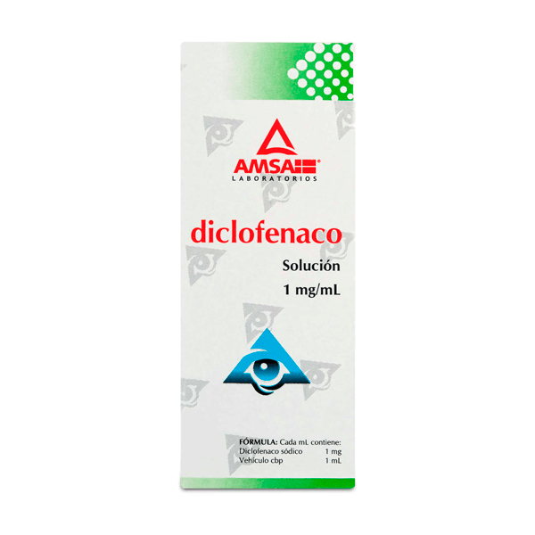 DICLOFENAC 1MG/ML EYE DROPS SOLUTION 5ML 1 PIECE | CMC Pharmacy Cabo Delivery in Cabo DICLOFENAC 1MG/ML EYE DROPS SOLUTION 5ML 1 PIECE
