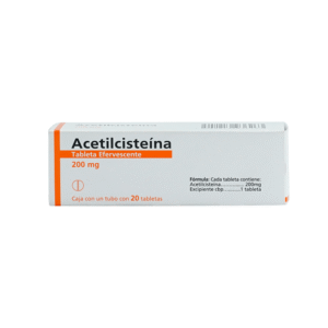 ACETYLCYSTEINE 200 MG 20 EFFERVESCENT TABLETS