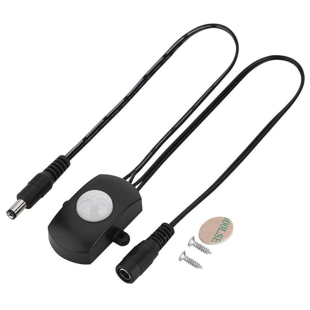Detector Motion PIR Mini Pomya Black with Sensor for Tira LED | CMC Pharmacy Cabo Delivery in Cabo Detector Motion PIR Mini Pomya Black with Sensor for Tira LED
